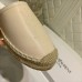 Saint Laurent Monogram Espadrilles In Beige Lambskin Saint Laurent Monogram Espadrilles In Beige Lambskin