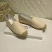 Saint Laurent Monogram Espadrilles In Beige Lambskin Saint Laurent Monogram Espadrilles In Beige Lambskin