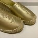 Saint Laurent Monogram Espadrilles In Gold Lambskin Saint Laurent Monogram Espadrilles In Gold Lambskin