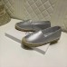 Saint Laurent Monogram Espadrilles In Silver Lambskin Saint Laurent Monogram Espadrilles In Silver Lambskin