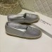 Saint Laurent Monogram Espadrilles In Silver Lambskin Saint Laurent Monogram Espadrilles In Silver Lambskin
