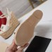 Valentino VLogo Cut-out Espadrille Wedge Sandals in White Leather Valentino VLogo Cut-out Espadrille Wedge Sandals in White Leather