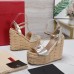 Valentino VLogo Cut-out Espadrille Wedge Sandals in Gold Metallic Leather Valentino VLogo Cut-out Espadrille Wedge Sandals in Gold Metallic Leather