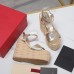 Valentino VLogo Cut-out Espadrille Wedge Sandals in Gold Metallic Leather Valentino VLogo Cut-out Espadrille Wedge Sandals in Gold Metallic Leather