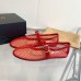Alaia Ballet Flats in Red Mesh with Patent Leather Alaia Ballet Flats in Red Mesh with Patent Leather