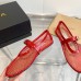 Alaia Ballet Flats in Red Mesh with Patent Leather Alaia Ballet Flats in Red Mesh with Patent Leather