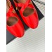 Alaia Criss Cross Ballet Flats in Red Leather Alaia Criss Cross Ballet Flats in Red Leather