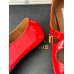 Alaia Criss Cross Ballet Flats in Red Leather Alaia Criss Cross Ballet Flats in Red Leather