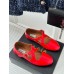 Alaia Criss Cross Ballet Flats in Red Leather Alaia Criss Cross Ballet Flats in Red Leather