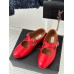 Alaia Criss Cross Ballet Flats in Red Leather Alaia Criss Cross Ballet Flats in Red Leather