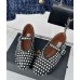 Alaia Ballet Flats in Black Lambskin with Strass Alaia Ballet Flats in Black Lambskin with Strass