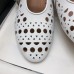 Alaia Ballet Flats in White Vienne Lambskin Alaia Ballet Flats in White Vienne Lambskin