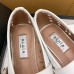 Alaia Ballet Flats in White Vienne Lambskin Alaia Ballet Flats in White Vienne Lambskin