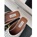 Alaia Mules in White Lambskin with Strass Alaia Mules in White Lambskin with Strass