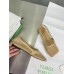 Bottega Veneta Stretch Ballerina Flats In Beige Mesh