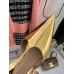 Bottega Veneta Rocket T-Bar Ballerina Flats In Gold Patent Leather Bottega Veneta Rocket T-Bar Ballerina Flats In Gold Patent Leather