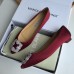 Manolo Blahnik Hangisi Flats In Bordeaux Satin with Crystal Buckle Manolo Blahnik Hangisi Flats In Bordeaux Satin with Crystal Buckle