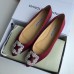 Manolo Blahnik Hangisi Flats In Bordeaux Satin with Crystal Buckle Manolo Blahnik Hangisi Flats In Bordeaux Satin with Crystal Buckle