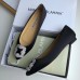Manolo Blahnik Hangisi Flats In Black Satin with Crystal Buckle Manolo Blahnik Hangisi Flats In Black Satin with Crystal Buckle