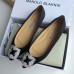 Manolo Blahnik Hangisi Flats In Black Satin with Crystal Buckle Manolo Blahnik Hangisi Flats In Black Satin with Crystal Buckle