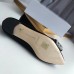 Manolo Blahnik Hangisi Flats In Black Satin with Crystal Buckle Manolo Blahnik Hangisi Flats In Black Satin with Crystal Buckle