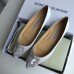 Manolo Blahnik Hangisi Flats In White Satin with Crystal Buckle Manolo Blahnik Hangisi Flats In White Satin with Crystal Buckle