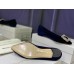 Manolo Blahnik Hangisi Flats In Blue Velvet with Crystal Buckle Manolo Blahnik Hangisi Flats In Blue Velvet with Crystal Buckle