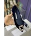 Manolo Blahnik Hangisi Flats In Blue Velvet with Crystal Buckle Manolo Blahnik Hangisi Flats In Blue Velvet with Crystal Buckle