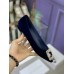 Manolo Blahnik Hangisi Flats In Blue Velvet with Crystal Buckle Manolo Blahnik Hangisi Flats In Blue Velvet with Crystal Buckle