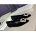 Manolo Blahnik Hangisi Flats In Black Velvet with Crystal Buckle Manolo Blahnik Hangisi Flats In Black Velvet with Crystal Buckle