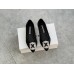 Manolo Blahnik Hangisi Flats In Black Lace with Crystal Buckle Manolo Blahnik Hangisi Flats In Black Lace with Crystal Buckle