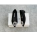 Manolo Blahnik Hangisi Flats In Black Lace with Crystal Buckle Manolo Blahnik Hangisi Flats In Black Lace with Crystal Buckle
