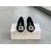 Manolo Blahnik Hangisi Flats In Black Lace with Crystal Buckle Manolo Blahnik Hangisi Flats In Black Lace with Crystal Buckle