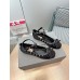 Valentino Rockstud Ballerina In Black Satin