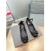 Valentino Rockstud Ballerina In Black Satin