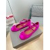 Valentino Rockstud Ballerina In Pink Satin Valentino Rockstud Ballerina In Pink Satin
