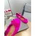 Valentino Rockstud Ballerina In Pink Satin Valentino Rockstud Ballerina In Pink Satin