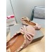 Valentino Rockstud Ballerina In Rose Cannelle Satin Valentino Rockstud Ballerina In Rose Cannelle Satin