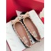 Valentino Rockstud Ballerina In Black Patent Leather