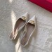 Valentino Bold Edition VLogo Slingback Ballerinas in White Leather Valentino Bold Edition VLogo Slingback Ballerinas in White Leather