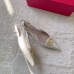Valentino Bold Edition VLogo Slingback Ballerinas in White Leather Valentino Bold Edition VLogo Slingback Ballerinas in White Leather