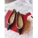 Valentino Rockstud Ballet Flats In Black Calfskin Valentino Rockstud Ballet Flats In Black Calfskin