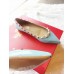 Valentino Rockstud Ballet Flats In Light Blue Patent Leather