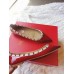 Valentino Rockstud Ballet Flats In Red Patent Leather Valentino Rockstud Ballet Flats In Red Patent Leather