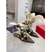 Valentino Roman Stud Ballet Flats In Fondant Calfskin