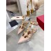 Valentino Roman Stud Ballet Flats In Powder Calfskin Valentino Roman Stud Ballet Flats In Powder Calfskin