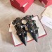 Valentino Roman Stud Ballet Flats In Black Calfskin with Tonal Studs