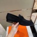 Hermes Men's Paris Loafers In Black Suede Calfskin Hermes Men's Paris Loafers In Black Suede Calfskin