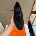Hermes Men's Paris Loafers In Black Suede Calfskin Hermes Men's Paris Loafers In Black Suede Calfskin