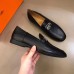 Hermes Men's Tenor Loafers In Black Calfskin Hermes Men's Tenor Loafers In Black Calfskin